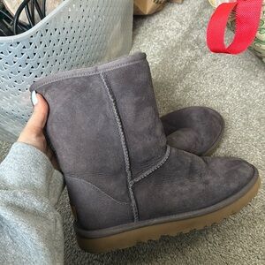 Size 8 grey/purple Classic Uggs